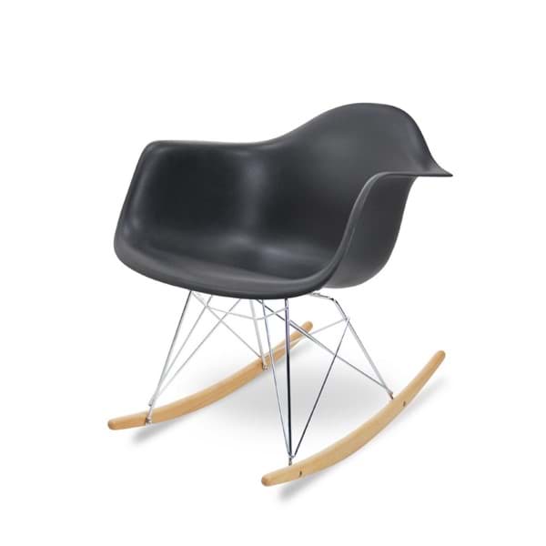 Eames Sallanan Sandalye - Siyah resmi
