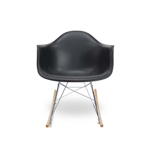 Eames Sallanan Sandalye - Siyah resmi