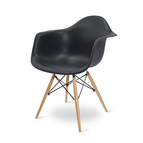 Eames Sandalye Takımı - Siyah  resmi
